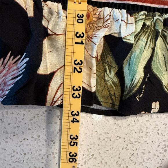 Farm Rio Surreal Flowers Belted Minidress Long Sleeve Puff Sleeve Boho M - Picture 12 of 12